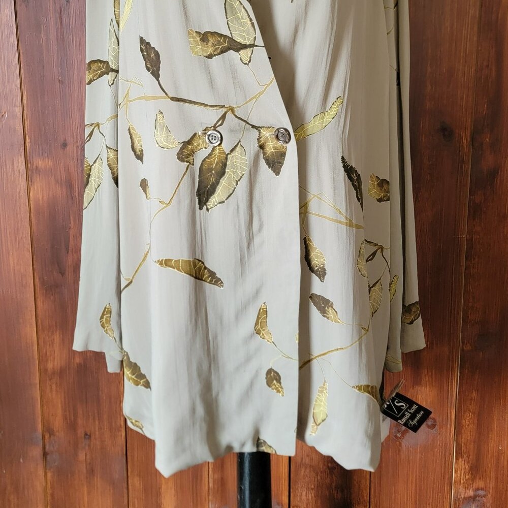 New Old Stock Russell Kemp 16 Taupe Gold Leaf Layering Jacket Deadstock USA Made - Picture 3 of 16